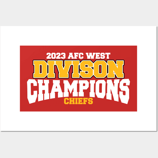 Chiefs - Division Champions 2023 Wall Art by CovpaTees